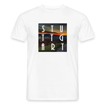 Stuttgart - Men's T-Shirt - white - Front - AI Model Male 178 dark (178cm)
