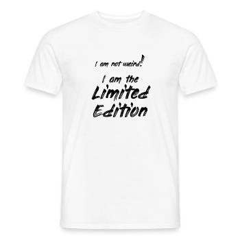pas bizarre -> Edition limitée - T-shirt homme - blanc - Devant - AI Model Male 178 dark (178cm)