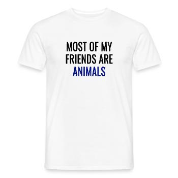 vegan vegan vegan - Men's T-Shirt - white - Front - AI Model Male 178 dark (178cm)