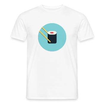 Sushi Japan - Männer T-Shirt - Weiß - Vorne - AI Model Male 178 dark (178cm)