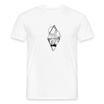 Sun Mountains - T-shirt homme - blanc - Devant - AI Model Male 178 dark (178cm)