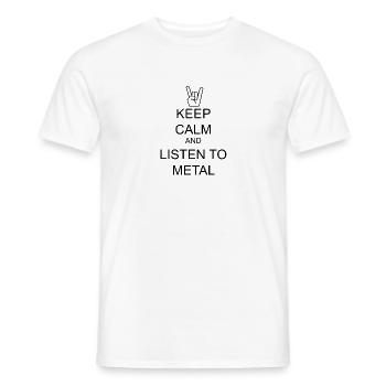 Metal Musique De la musique Cadeau - T-shirt homme - blanc - Devant - AI Model Male 178 dark (178cm)