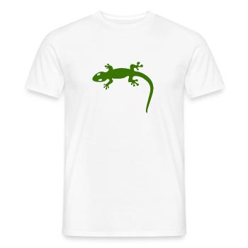 lizard - Men's T-Shirt - white - Front - AI Model Male 178 dark (178cm)