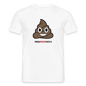 Kackhaufen - T-shirt homme - blanc - Devant - AI Model Male 178 dark (178cm)
