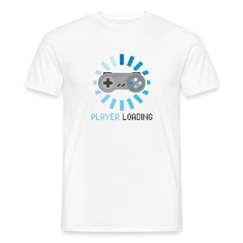 Chargement Joueur Bleu Vintage - T-shirt homme - blanc - Devant - AI Model Male 178 dark (178cm)