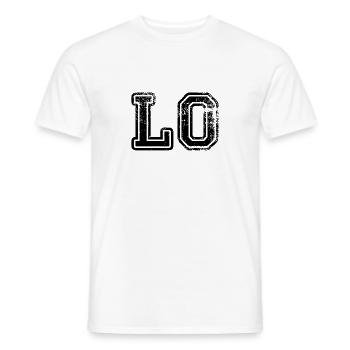 amoureux de l'amour je t'aime couple design cadeau - T-shirt homme - blanc - Devant - AI Model Male 178 dark (178cm)