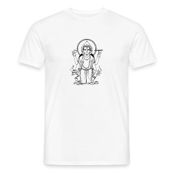 Lord Dhanvantari 5 - Men's T-Shirt - white - Front - AI Model Male 178 dark (178cm)