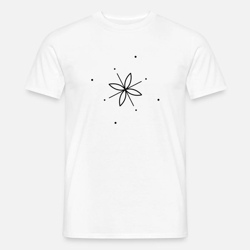 Blume - Männer T-Shirt - Weiß