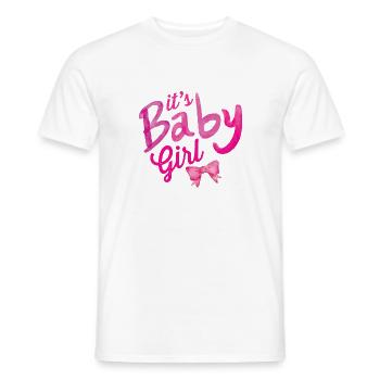idée de cadeau naissance bébé enfant né naissance - T-shirt homme - blanc - Devant - AI Model Male 178 dark (178cm)