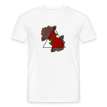 Roses - T-shirt homme - blanc - Devant - AI Model Male 178 dark (178cm)