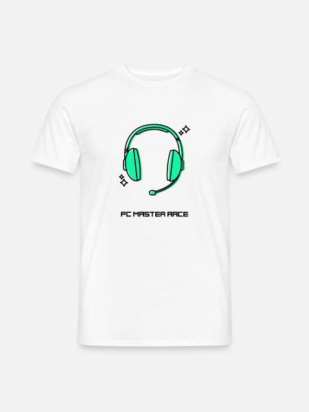 PC Master Race - T-shirt homme - blanc