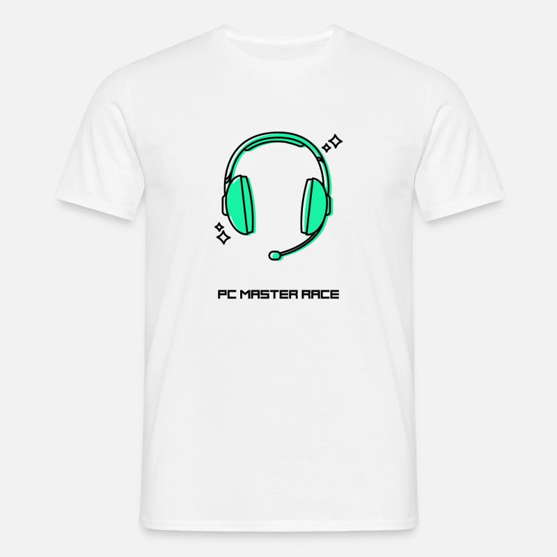 PC Master Race - T-shirt Homme - blanc
