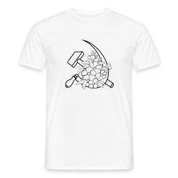 UdSSR - Männer T-Shirt - Weiß - Vorne - AI Model Male 178 dark (178cm)