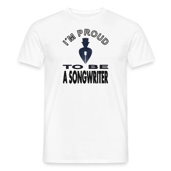 Songwriter Melody Maestro Conductor Gift Idea - Men's T-Shirt - white - Front - AI Model Male 178 dark (178cm)