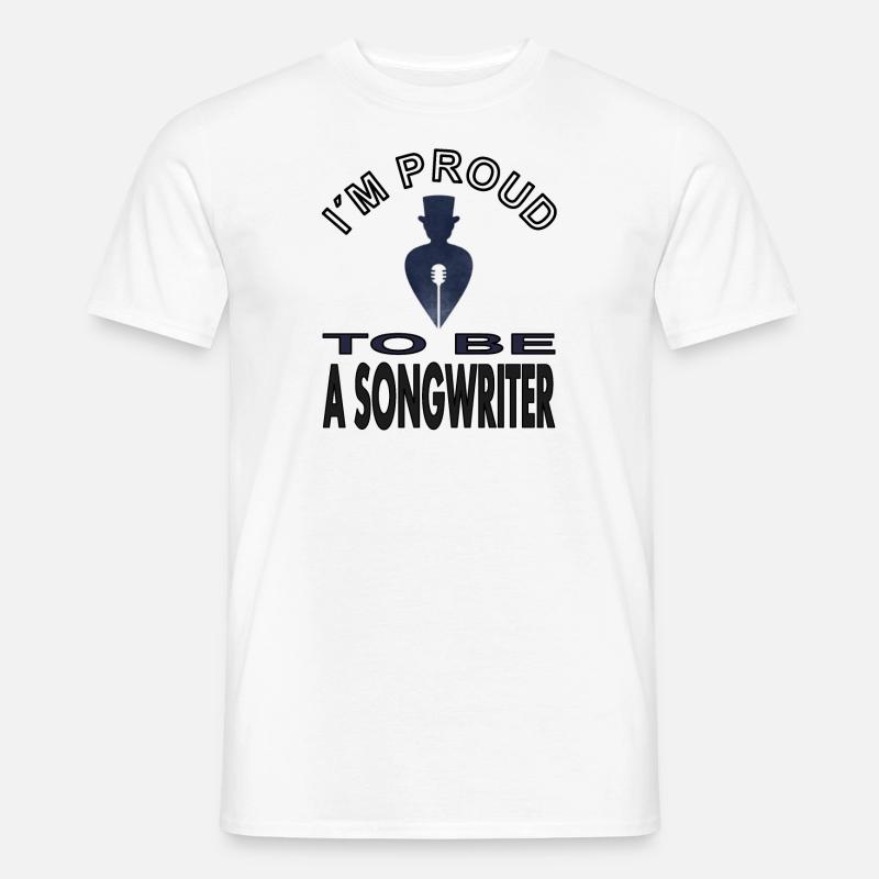 Songwriter Melodie Maestro Dirigent Geschenkidee - Männer T-Shirt - Weiß