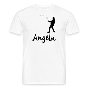 Angeln fischen Fischerei Angelhaken Geschenkidee - Männer T-Shirt - Weiß - Vorne - AI Model Male 178 dark (178cm)