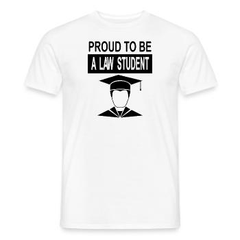 Law Study, Law Student, Law Degree Gift - Men's T-Shirt - white - Front - AI Model Male 178 dark (178cm)