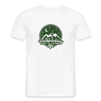 Travel World Tour Travel Holiday Backpacking - Men's T-Shirt - white - Front - AI Model Male 178 dark (178cm)