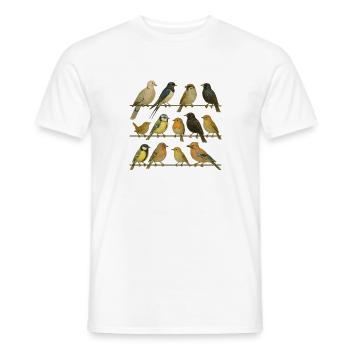 Bird Watcher Bird Lover - Men's T-Shirt - white - Front - AI Model Male 178 dark (178cm)