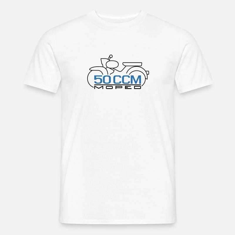Moped Star 50 ccm Emblem - Männer T-Shirt - Weiß