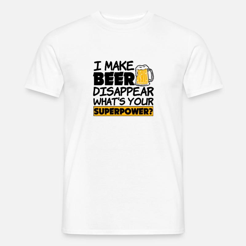 Gänsefüßchen - Männer T-Shirt - Weiß