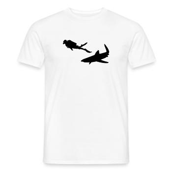 Diving - Tauchen - Taucher - Männer T-Shirt - Weiß - Vorne - AI Model Male 178 dark (178cm)