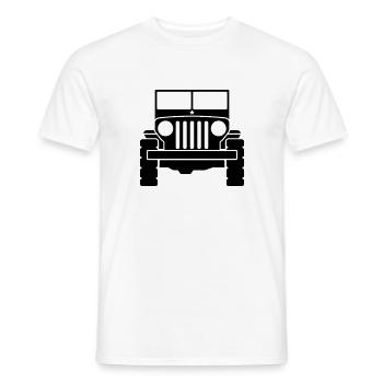 Jeep - SUV - T-shirt homme - blanc - Devant - AI Model Male 178 dark (178cm)