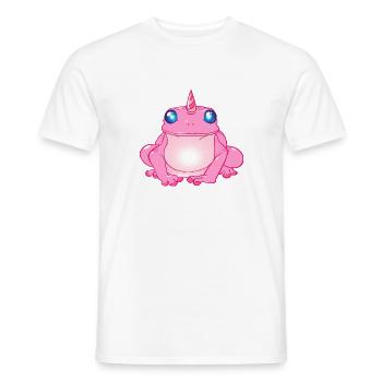 Frosch mit Horn - Männer T-Shirt - Weiß - Vorne - AI Model Male 178 dark (178cm)