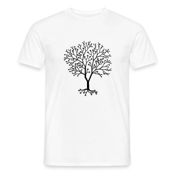 Computerplatinen - Baum aus Chips - Männer T-Shirt - Weiß - Vorne - AI Model Male 178 dark (178cm)