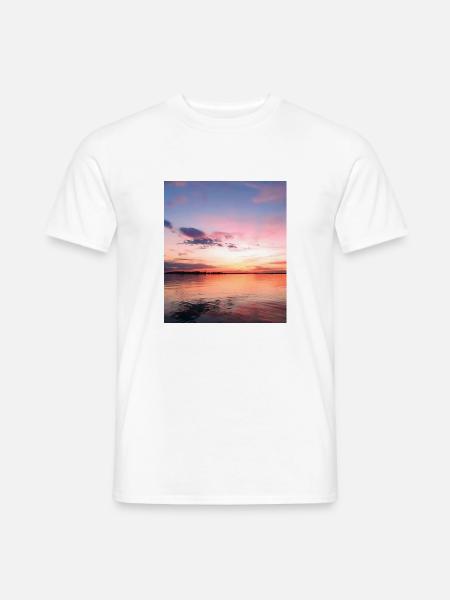 Sonnenuntergang - Männer T-Shirt - Weiß