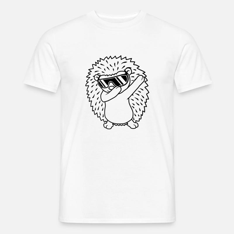dabbing Igel dab dance - Männer T-Shirt - Weiß