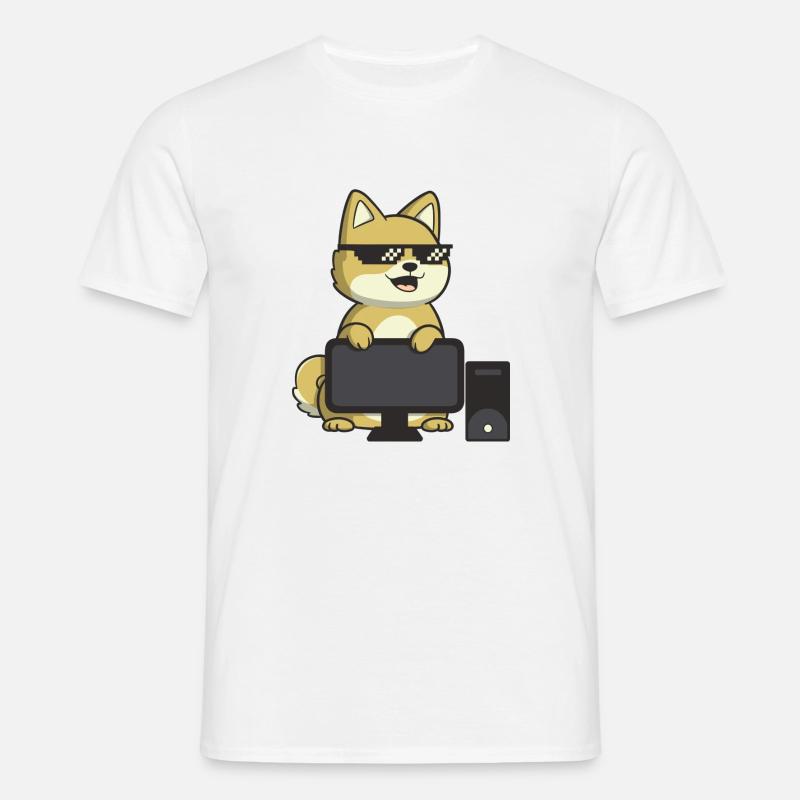 Magic Degen - Computer - Männer T-Shirt - Weiß