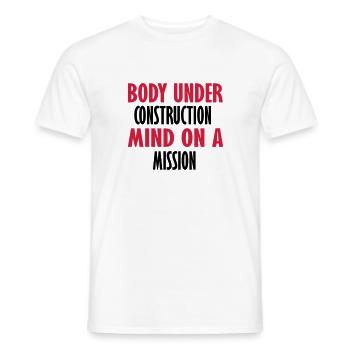esprit sur une mission - T-shirt homme - blanc - Devant - AI Model Male 178 dark (178cm)
