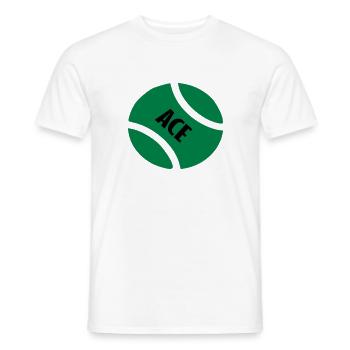 ace tb - Männer T-Shirt - Weiß - Vorne - AI Model Male 178 dark (178cm)