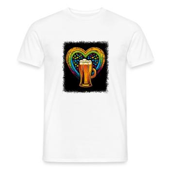 Love Funny Quote Back Skeleton Costume Gifts - Men's T-Shirt - white - Front - AI Model Male 178 dark (178cm)