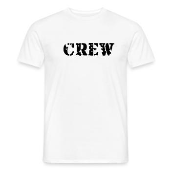 Crew - T-shirt homme - blanc - Devant - AI Model Male 178 dark (178cm)