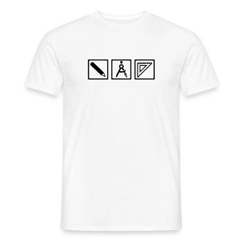 Architekt - Männer T-Shirt - Weiß - Vorne - AI Model Male 178 dark (178cm)