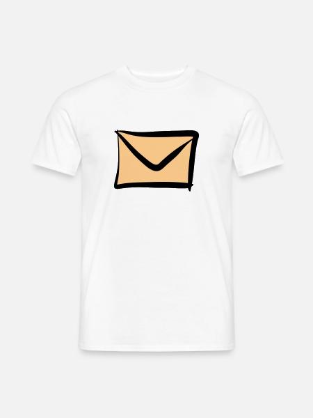 Letter / Envelope icon. Post / E-Mail. - Men's T-Shirt - white