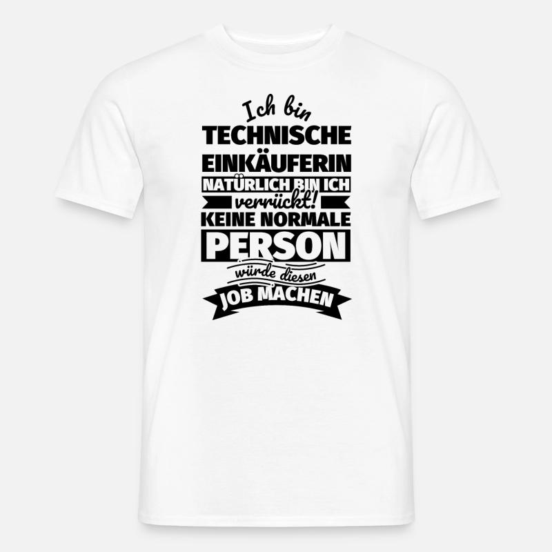 Technische Einkäuferin Geschenke - Männer T-Shirt - Weiß