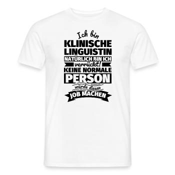 Klinische Linguistin Geschenke - Männer T-Shirt - Weiß - Vorne - AI Model Male 178 dark (178cm)