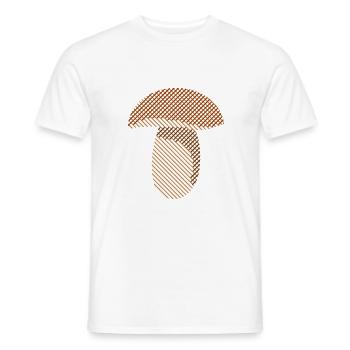 Steinpilz - Männer T-Shirt - Weiß - Vorne - AI Model Male 178 dark (178cm)