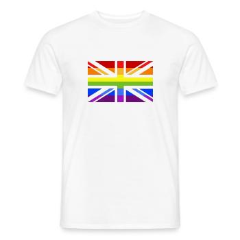 Pride UK No 2 - Männer T-Shirt - Weiß - Vorne - AI Model Male 178 dark (178cm)