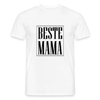 Beste Mama - Männer T-Shirt - Weiß - Vorne - AI Model Male 178 dark (178cm)