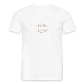 Trennlinien · Headers · Frames - Männer T-Shirt - Weiß - Vorne - AI Model Male 178 dark (178cm)
