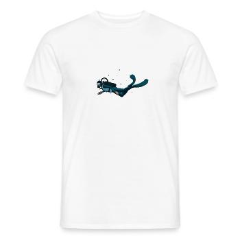 Taucher Unterwasser tauchen Hobby tiefsee Geschenk - Männer T-Shirt - Weiß - Vorne - AI Model Male 178 dark (178cm)
