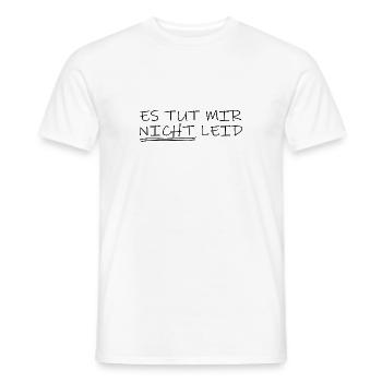 Es tut mir nicht Leid Witzig Spruch Sarkasmus Fun - Männer T-Shirt - Weiß - Vorne - AI Model Male 178 dark (178cm)