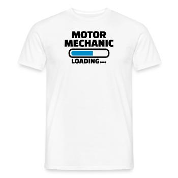 Motor mechanic - Men's T-Shirt - white - Front - AI Model Male 178 dark (178cm)