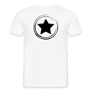 Vintage Star black - Männer T-Shirt - Weiß - Vorne - AI Model Male 178 dark (178cm)