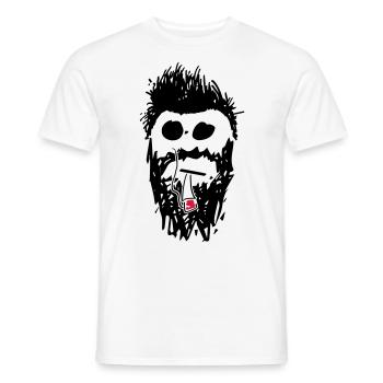 hipster_01 - Männer T-Shirt - Weiß - Vorne - AI Model Male 178 dark (178cm)
