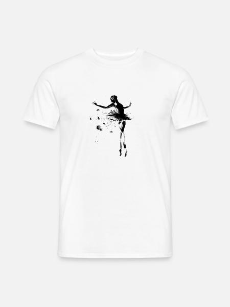 ballet girl - Männer T-Shirt - Weiß